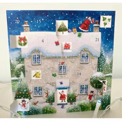 Christmas House Advent Calendar Card