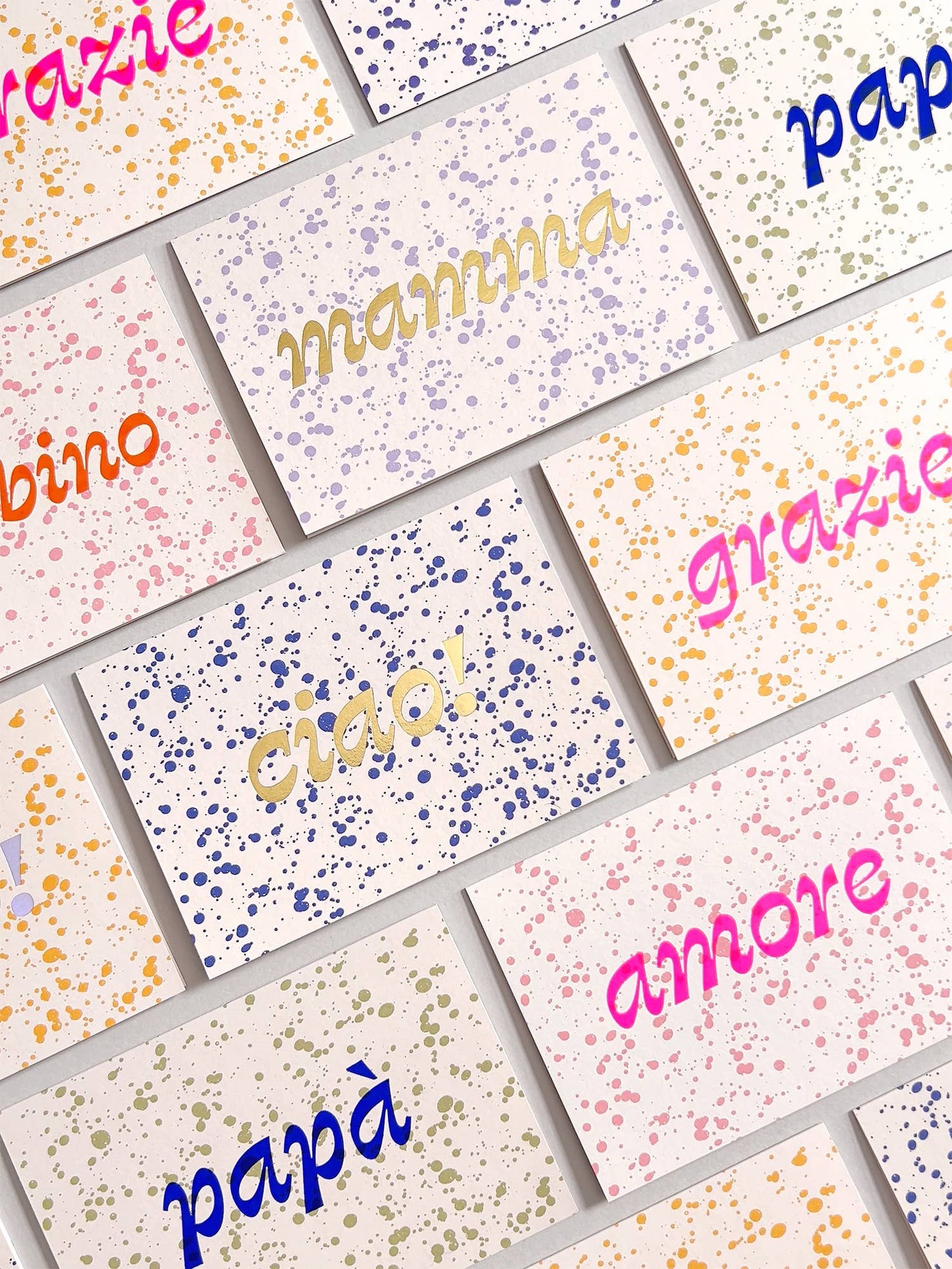 Bambino Baby Card | New Baby Congratulations Card | Hot Foil