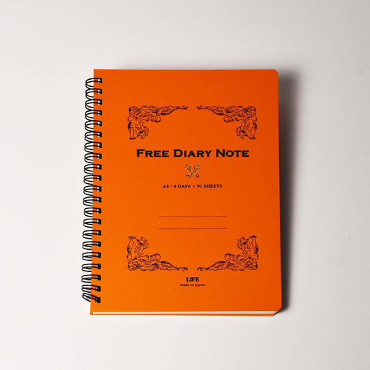 [LIFE] A5 Free Diary Lined Notebook - Orange