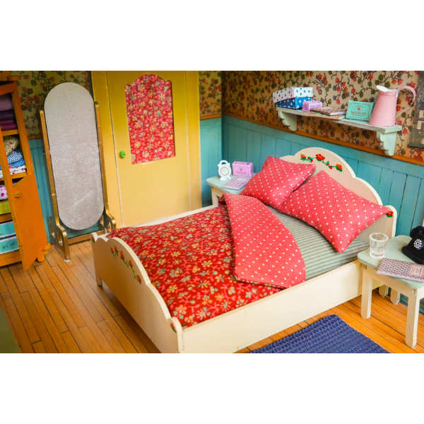 Kids DIY Dollhouse Furniture Kit - Bedroom (Scale 1:12)