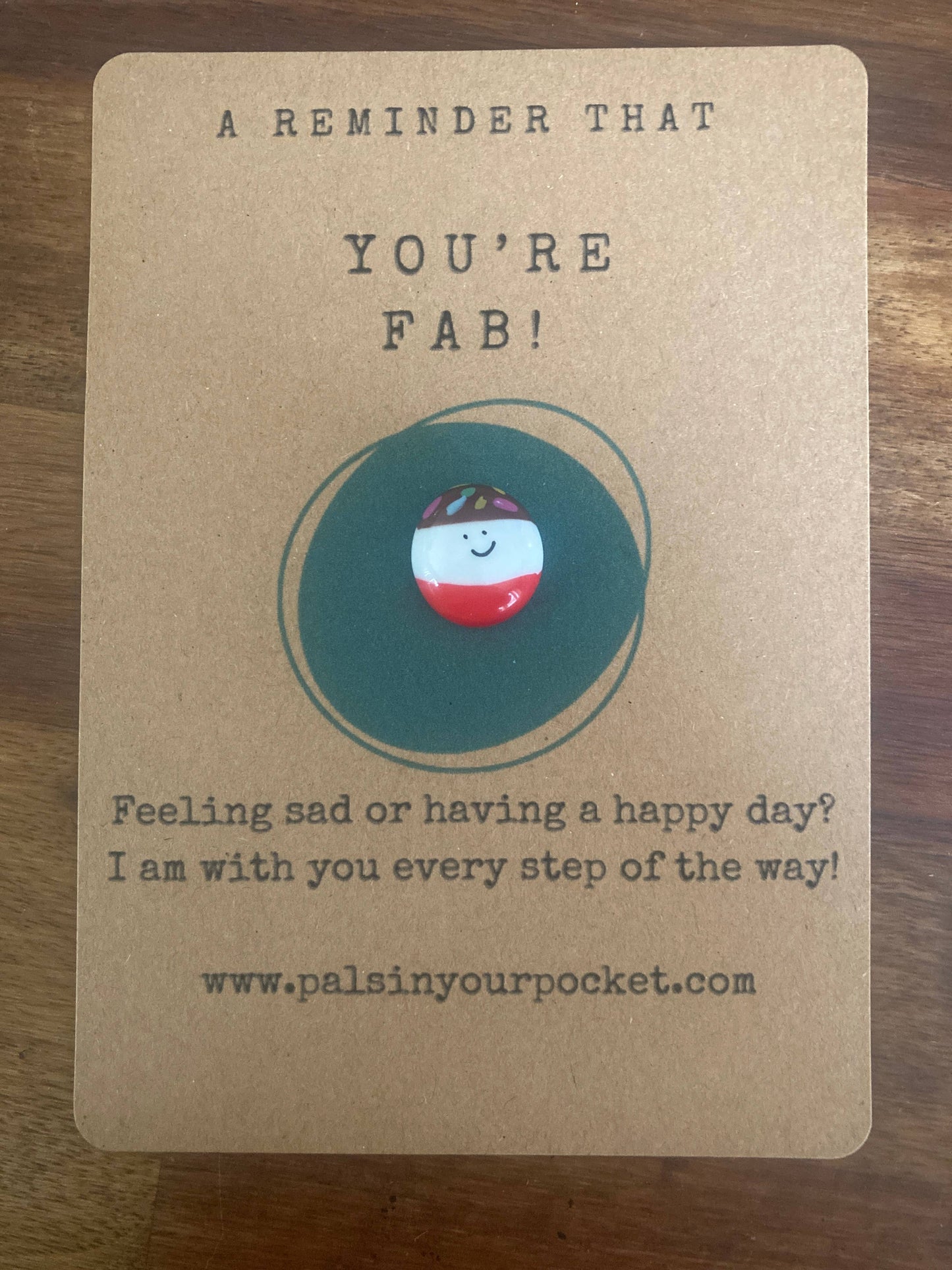 Fab Lolly Of Positivity Reminder & Greeting Charm