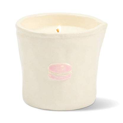 Paddywax Bistro 8oz/226g Macaron Ceramic Candle - Amber & Pistachio
