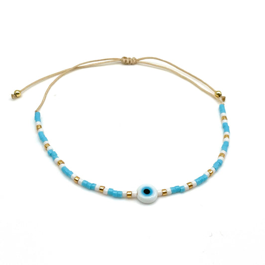 NAZAR X MIYUKI, bracelet Japanese glass beads LUCKY CHARM