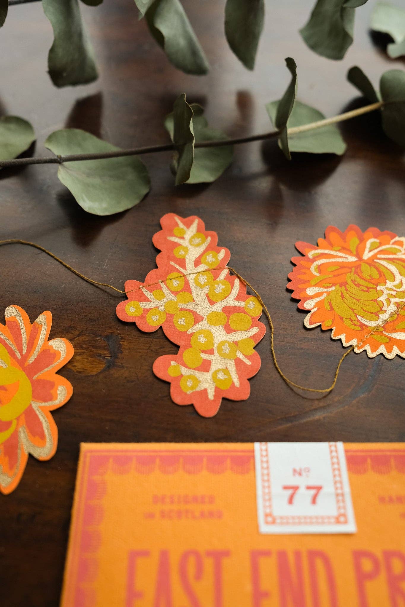 Garland Autumn Blooms Sewn