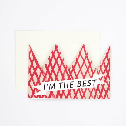 I'm The Best Party Hat Card