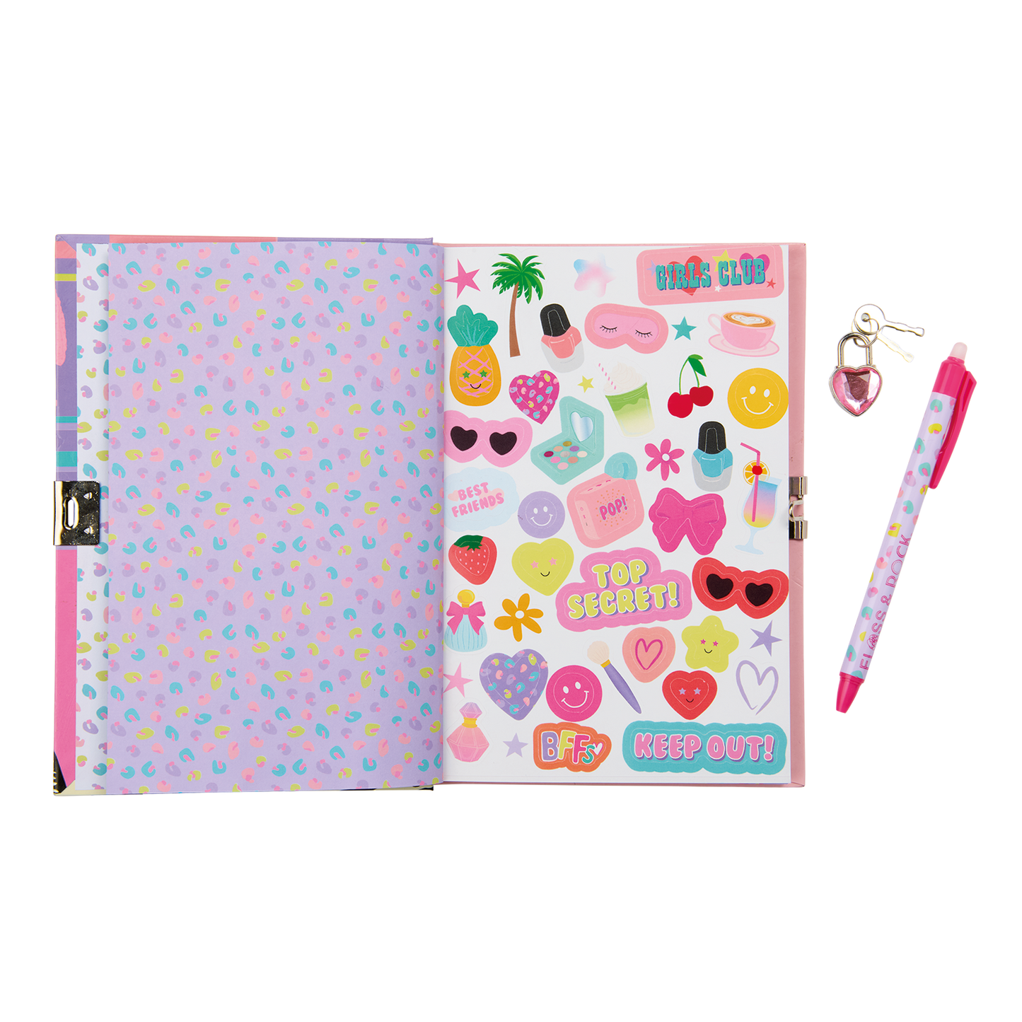 Fashion Friends Lockable Diary  ( 3 designs, 2 of each )