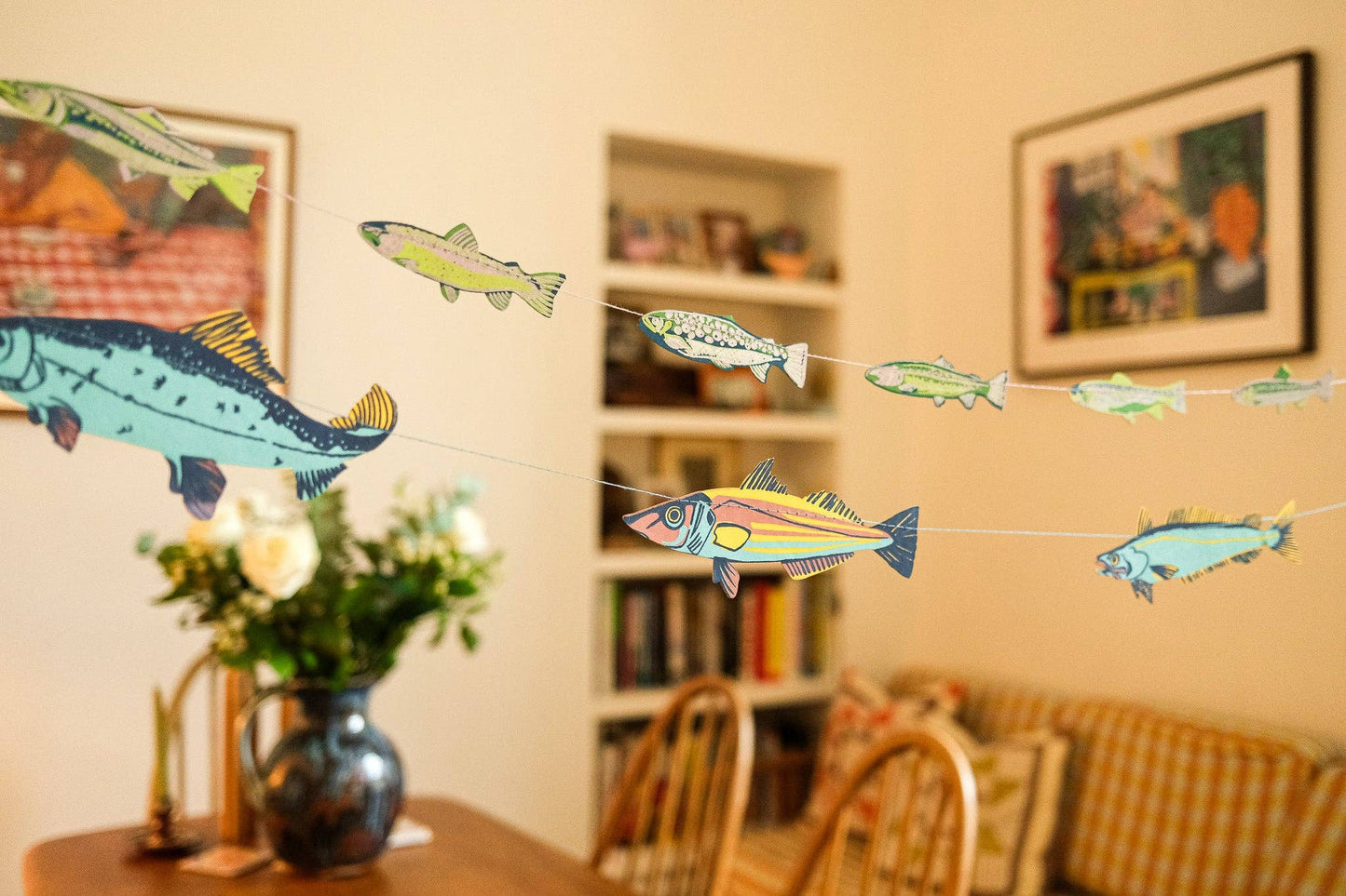 Tasty Anchovies Sewn Garland