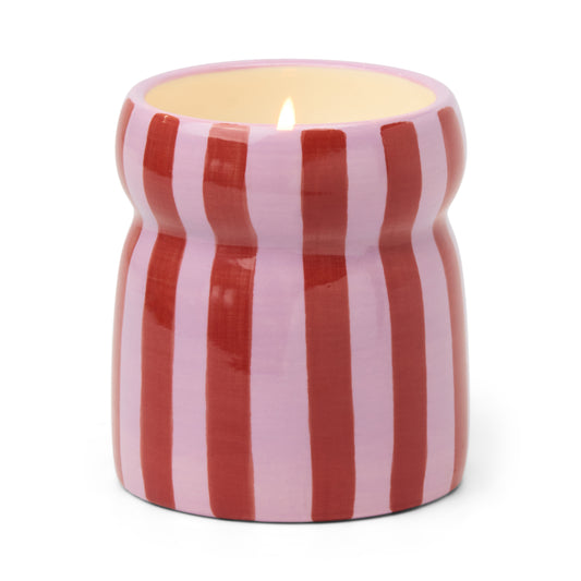 Paddywax Cabana Pink Peppermint Ceramic Candle