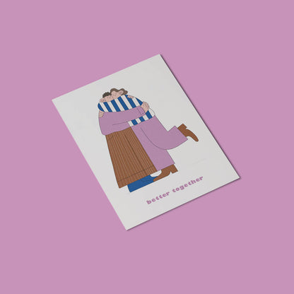 Better Together Greetings Card