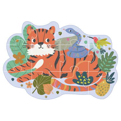 Jungle 12pc Shaped Puzzle