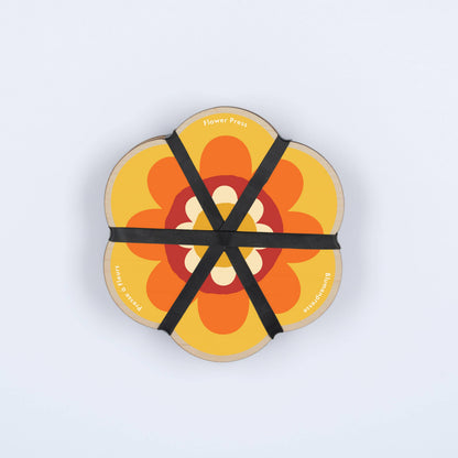 Flower Shaped Press - Orange & Yellow