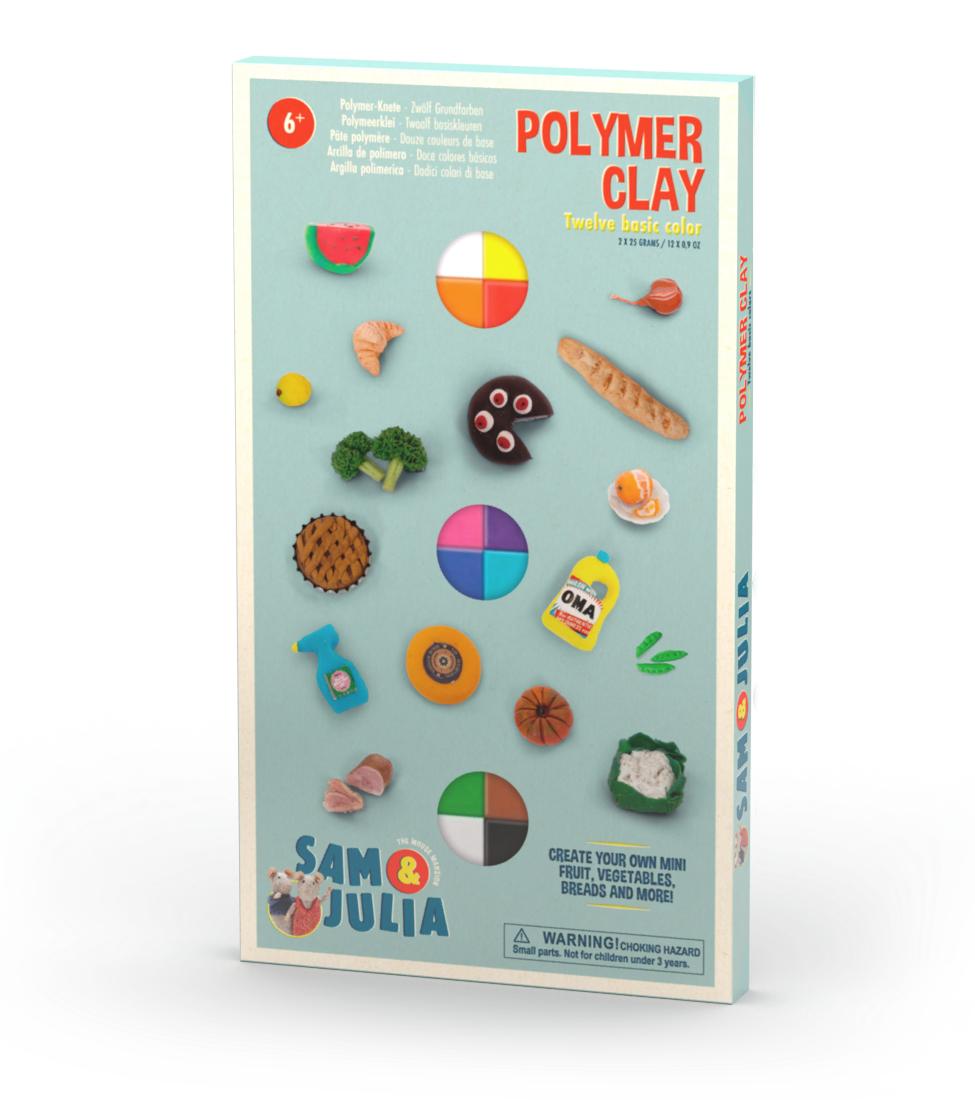 Polymer Clay - Set of 12 basic colors - Het Muizenhuis