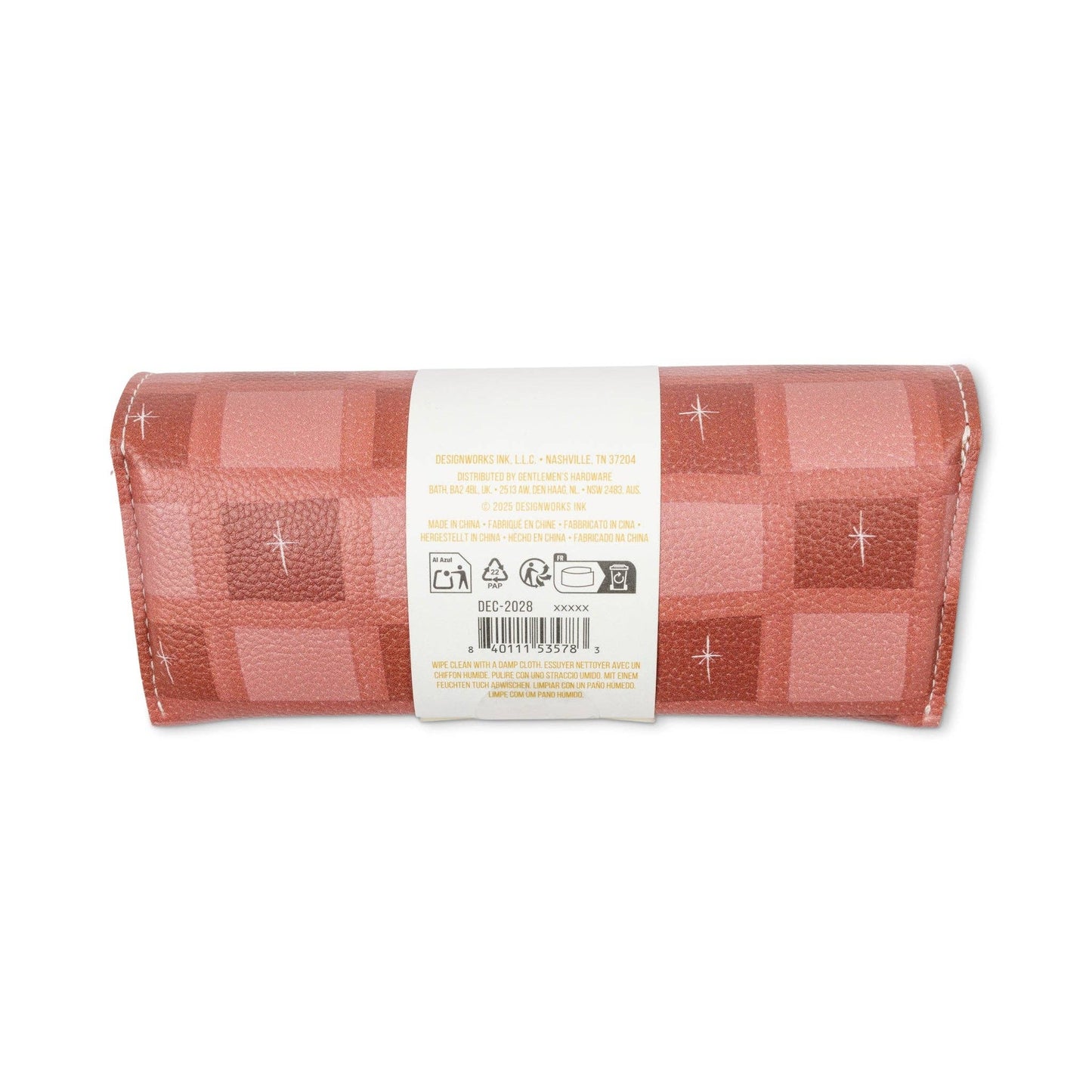 Designworks Ink Printed Glasses Case - Check