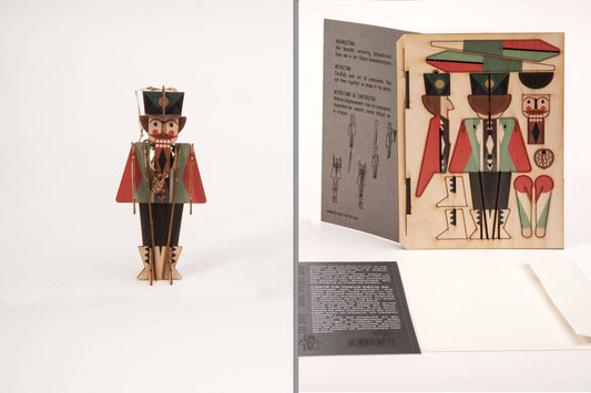 3D Puzzle Wooden greeting Card Nutcracker – Tradition Reimagined