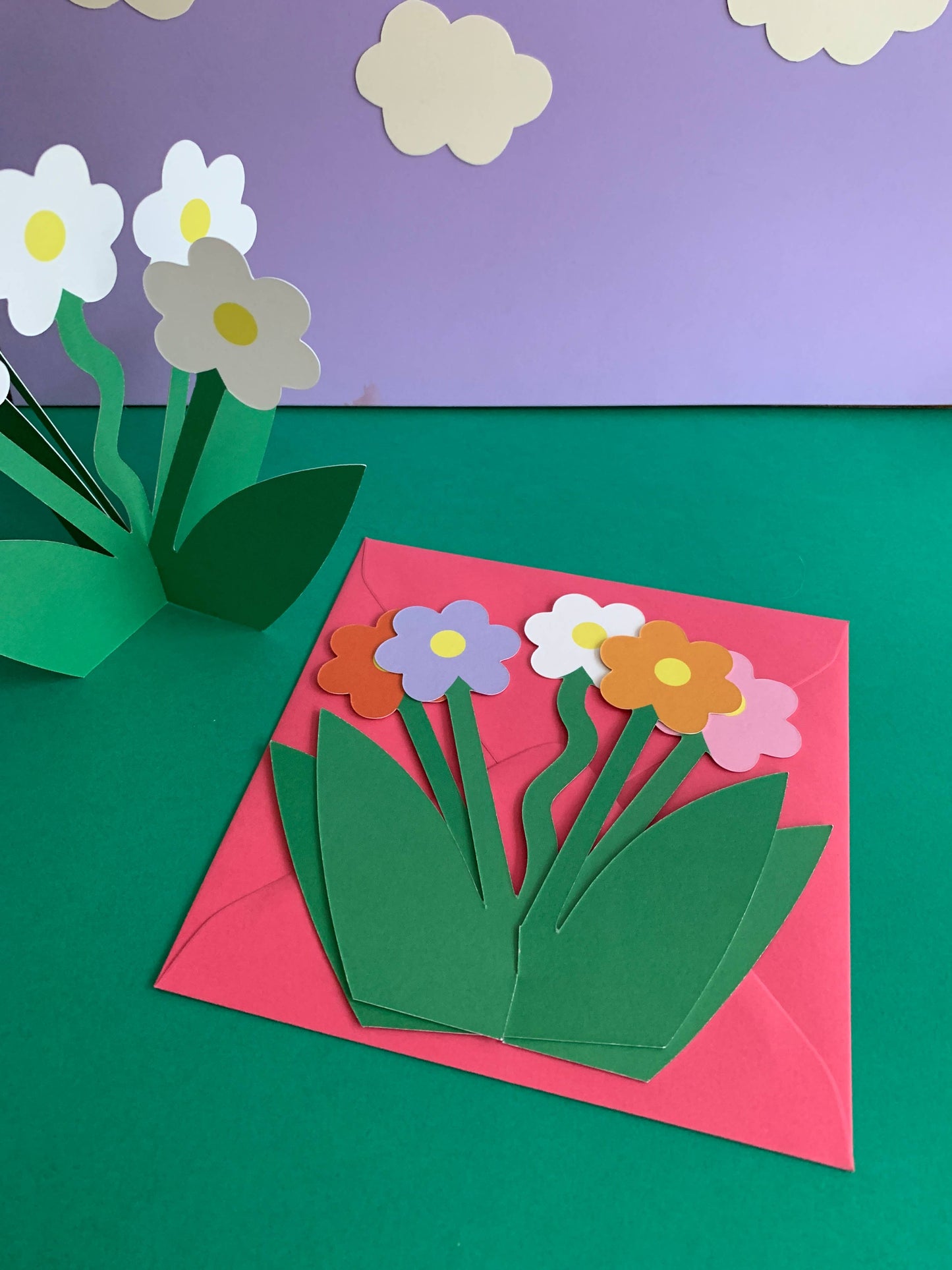 Standing 3D Daisy Floral Bloom Everyday Greeting Card
