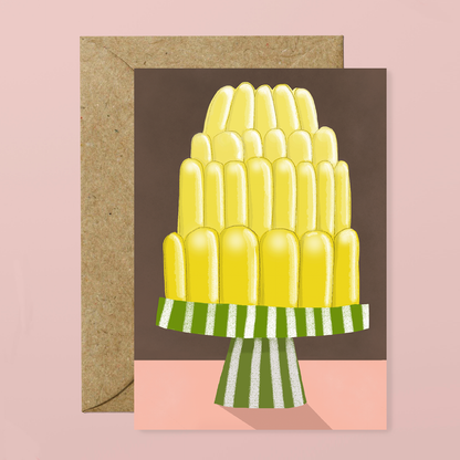 'Lemon Jelly!' - Illustrated Pudding Card