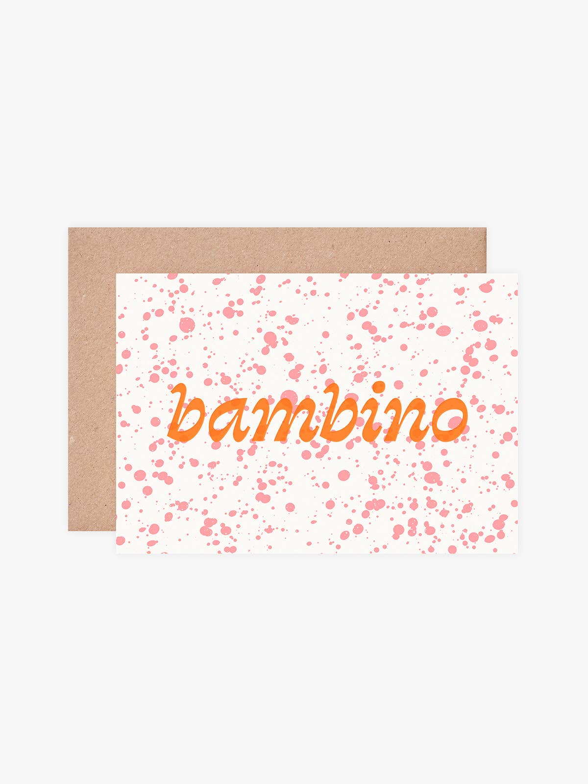 Bambino Baby Card | New Baby Congratulations Card | Hot Foil