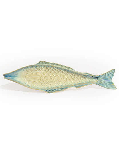 Blue & White Ceramic Fish Dish