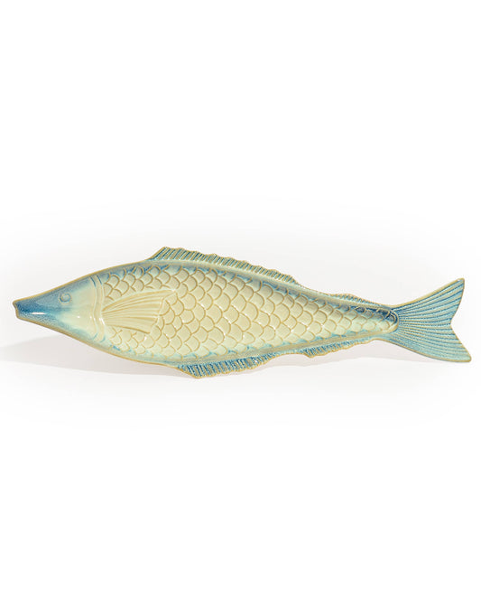 Blue & White Ceramic Fish Dish