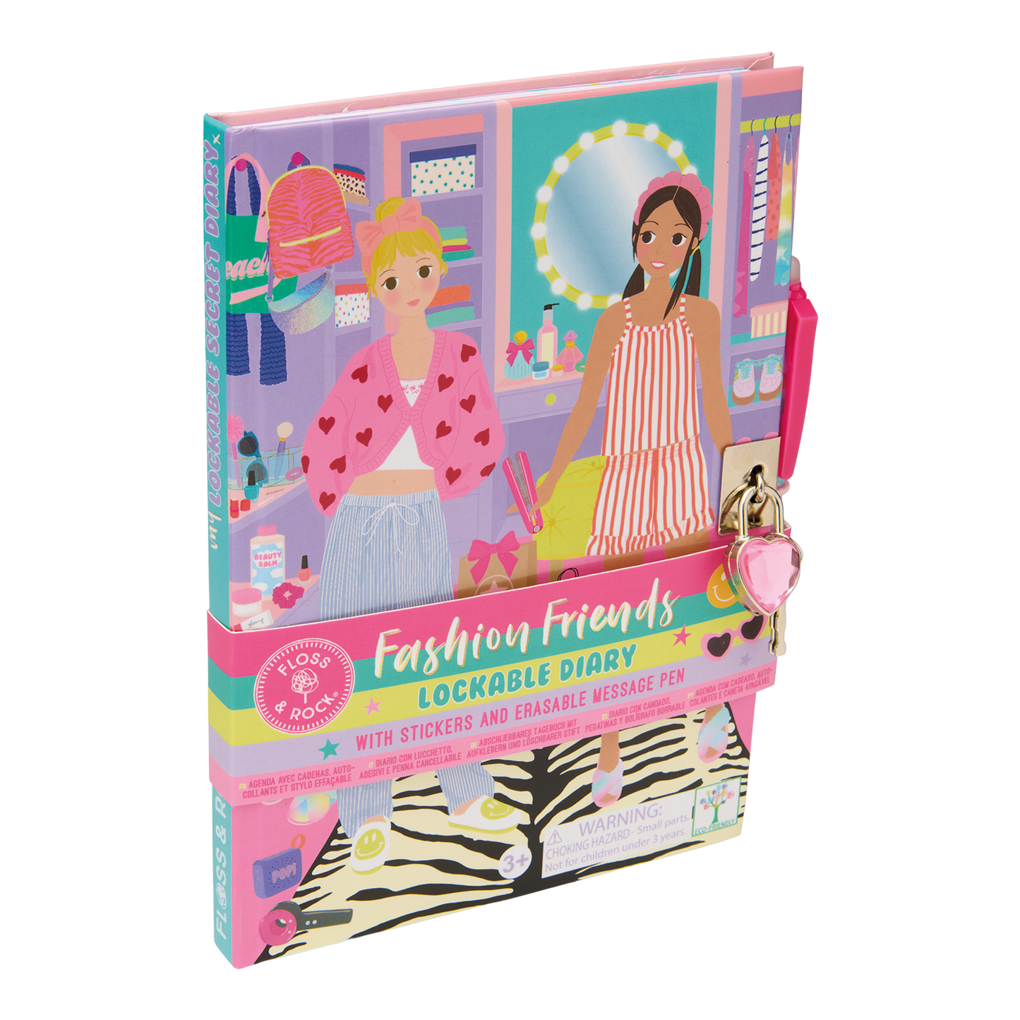 Fashion Friends Lockable Diary  ( 3 designs, 2 of each )