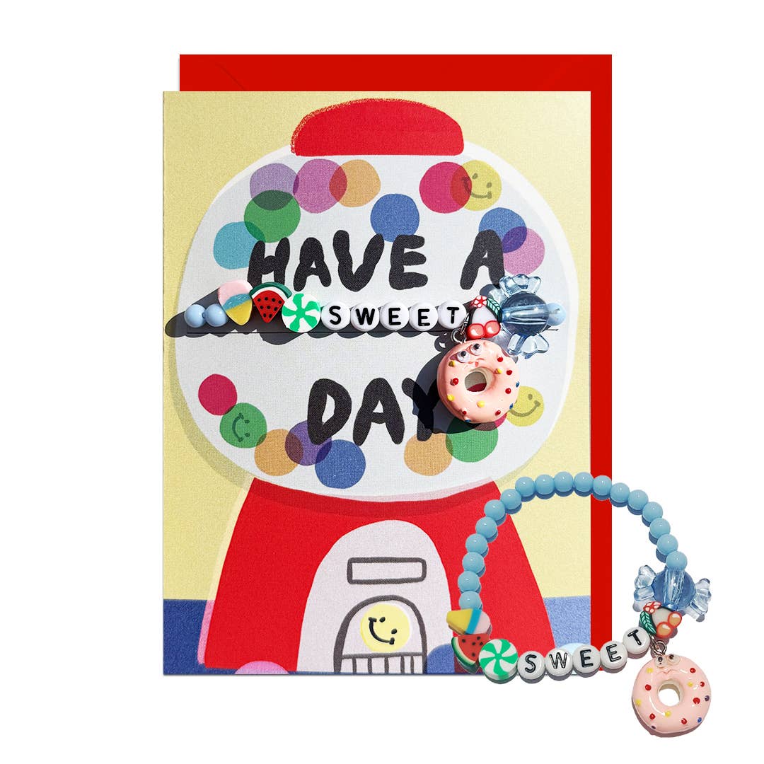 SWEET DAY, SWEET BRACELET, RED ENVELOPE Card