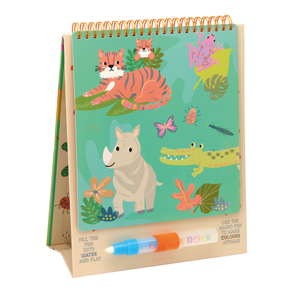 Magic Color Changing Watercard Easel and Pen - Jungle