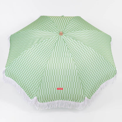 Green-striped umbrella