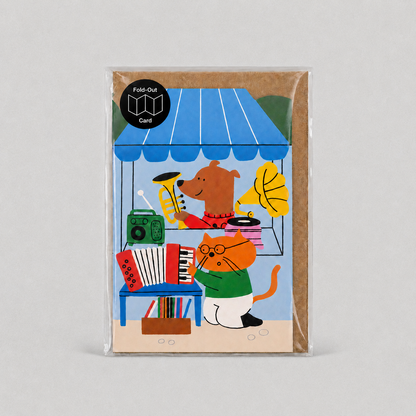 Independent Street Big Concertina Card by Isa Pirracas