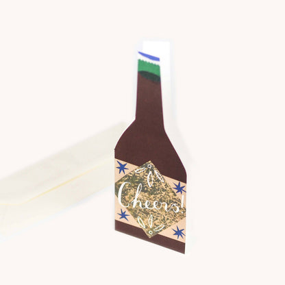 Cheers Bottle Shaped Card!