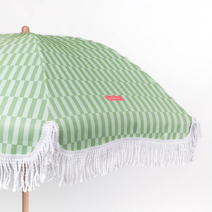 Green-striped umbrella