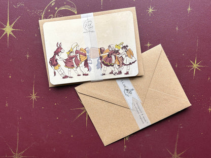 Vintage Christmas Cracker Card “The School Nativity”