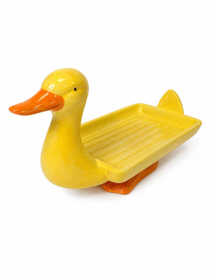 Yellow Duck Ceramic Soap Dish