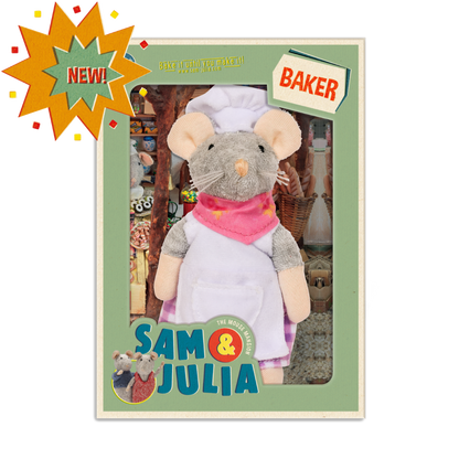 Kids Plush Toy - Mouse Baker (12cm)