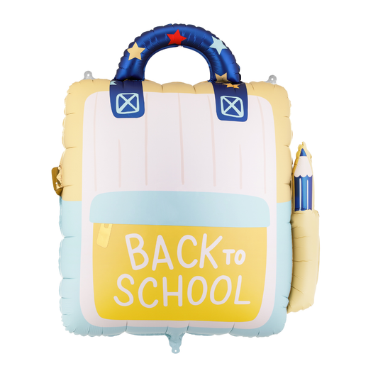 Partydeco Back to School Backpack Foil Balloon (32 inch)