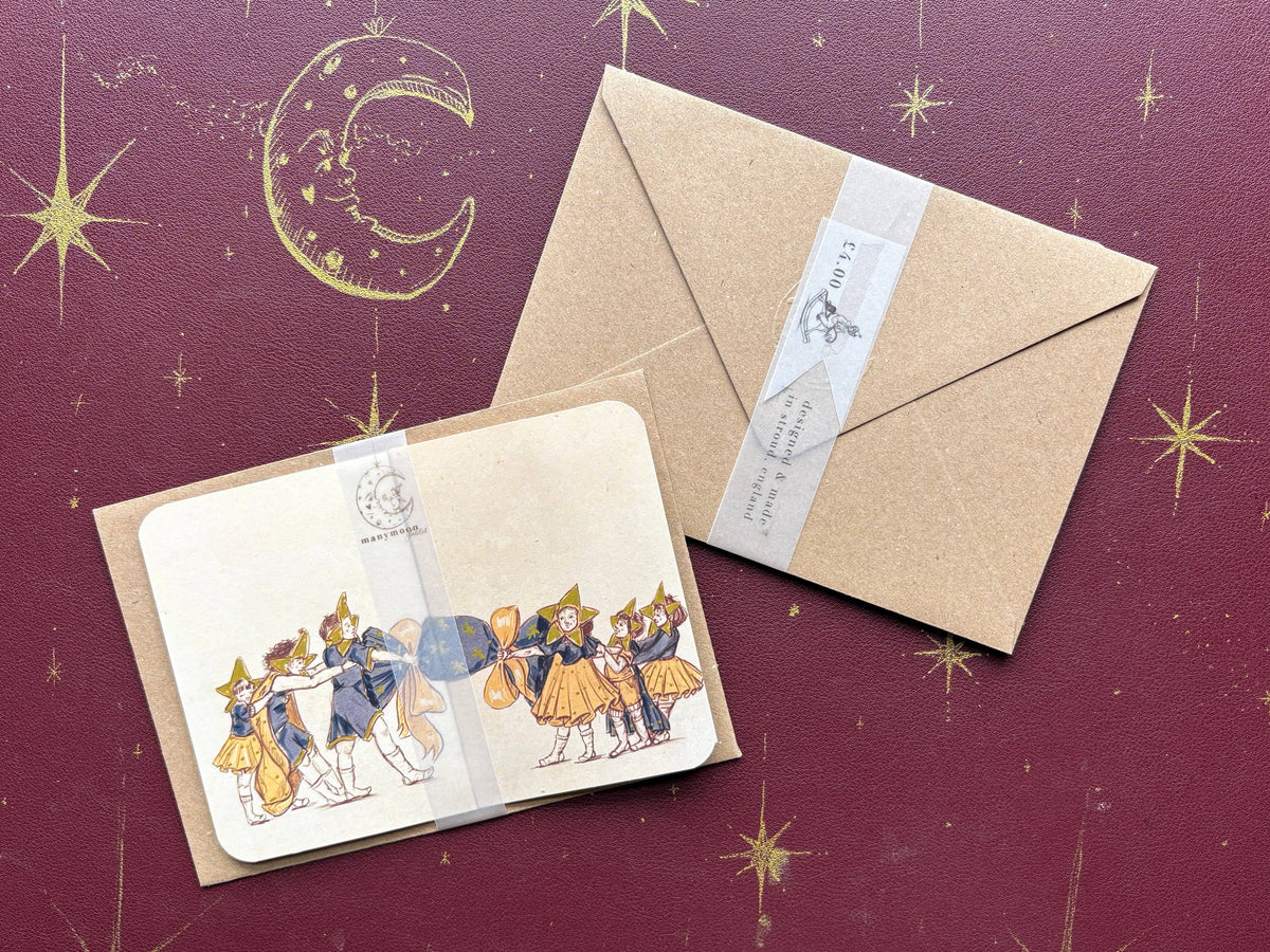 Vintage Christmas Cracker Card “The Stars”