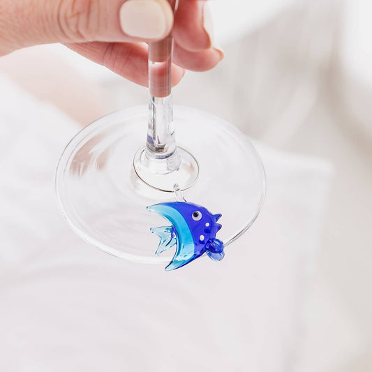 Coastal Glass Wine Charms (Set of 6)