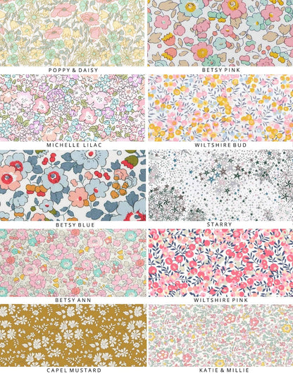 Rainbow Nursery Art - made with Liberty fabric