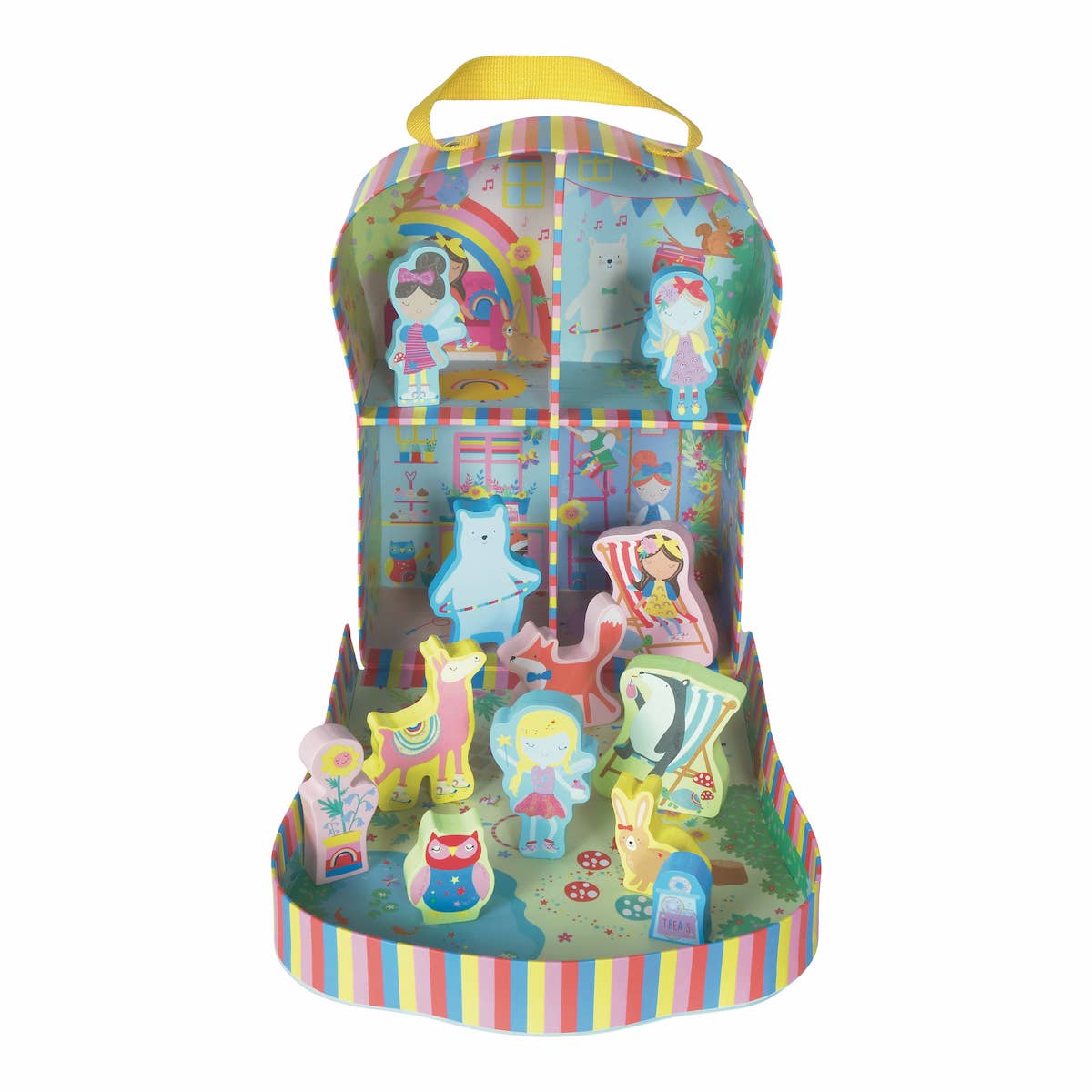 Play Box with Wooden Pieces - Rainbow Fairy