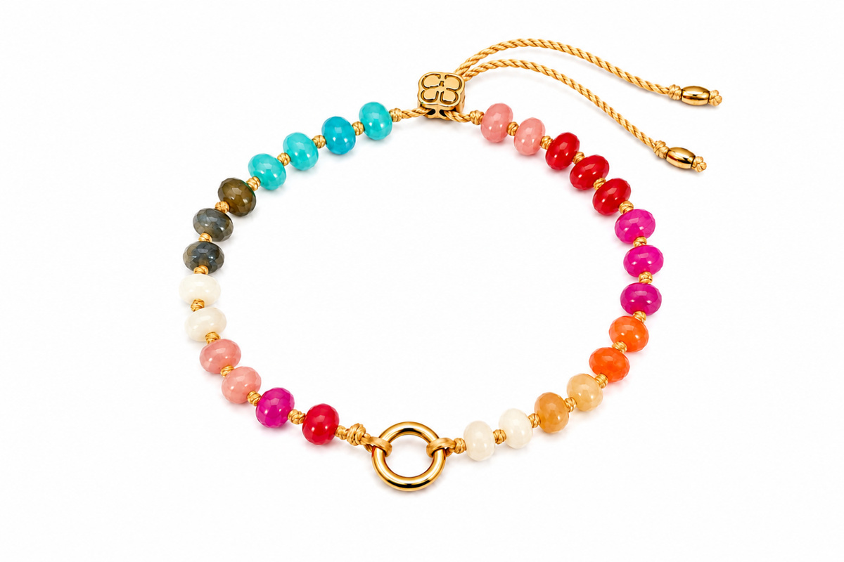 Zaha Tropical Gold Charm Carrier Bracelet