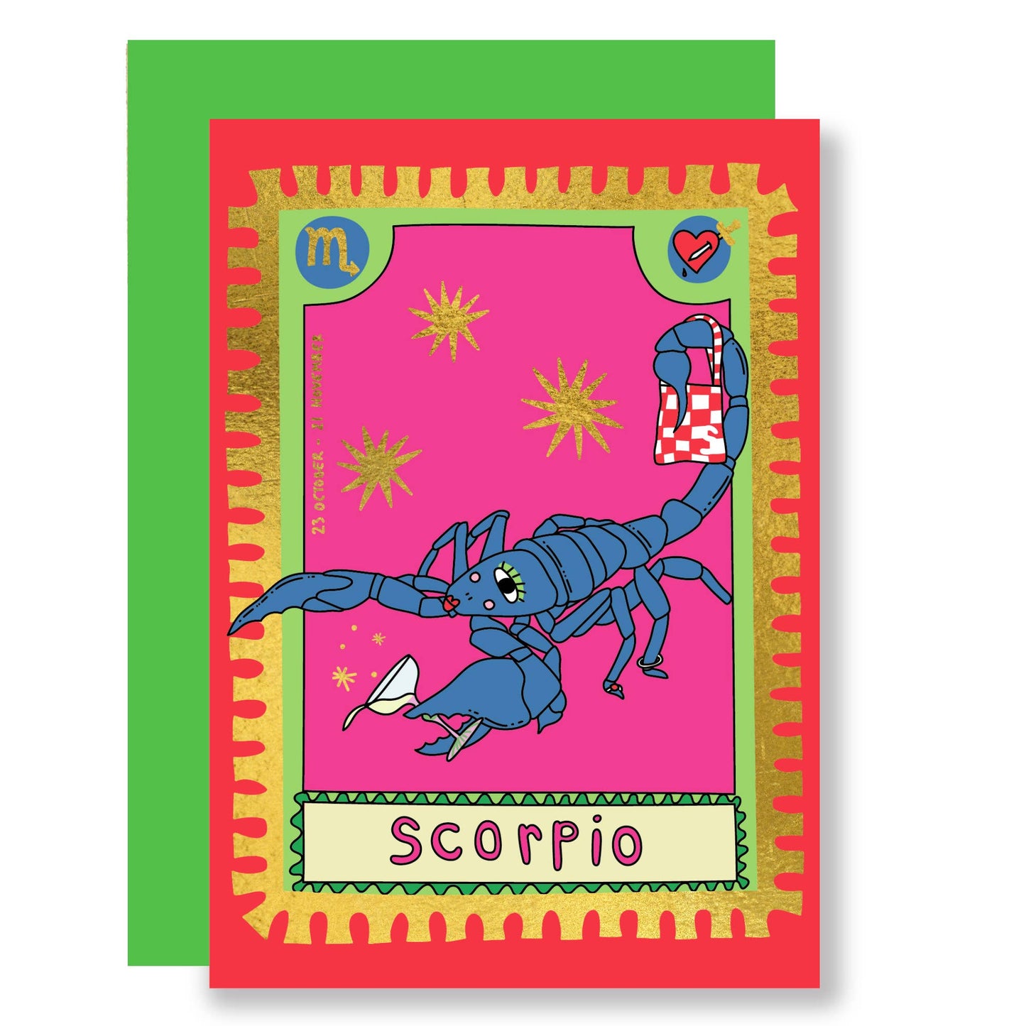 Zodiac- Scorpio - gold foil (NEW)