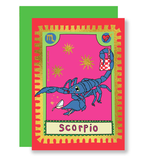 Zodiac- Scorpio - gold foil (NEW)