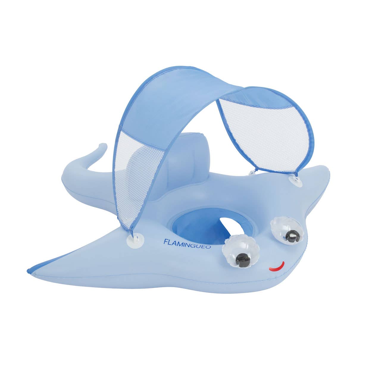 Baby float with canopy and animal design
