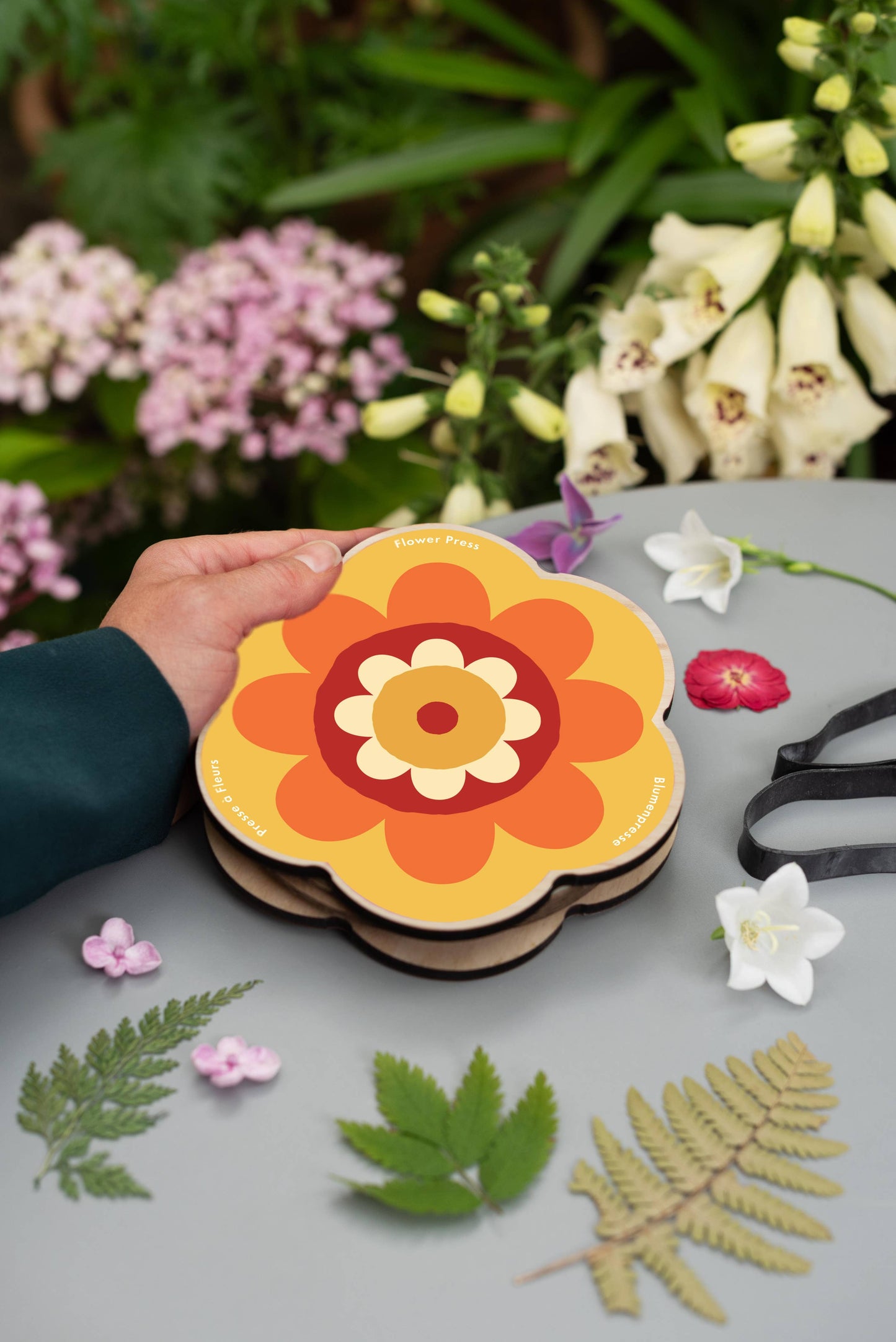 Flower Shaped Press - Orange & Yellow