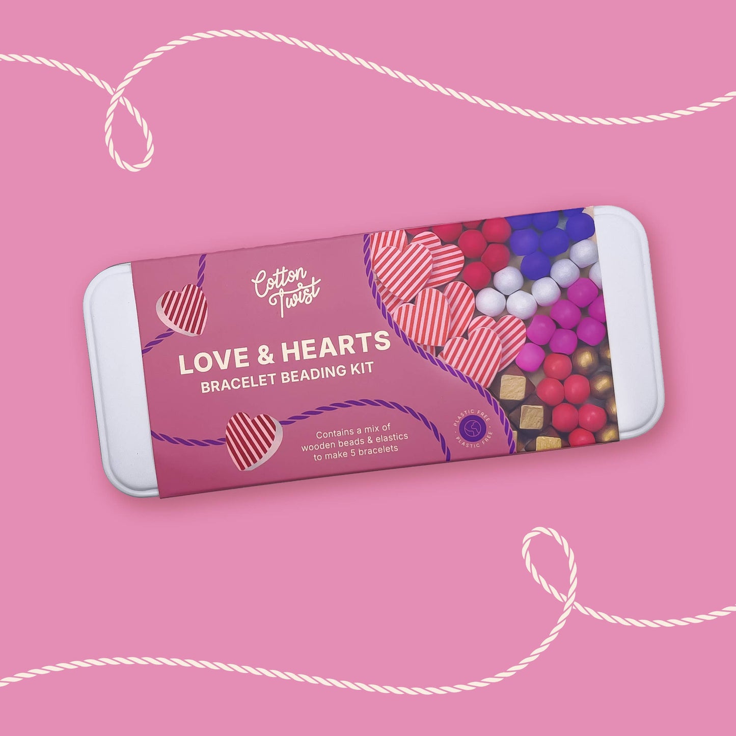 Love & Heart Bracelet Bead Kit