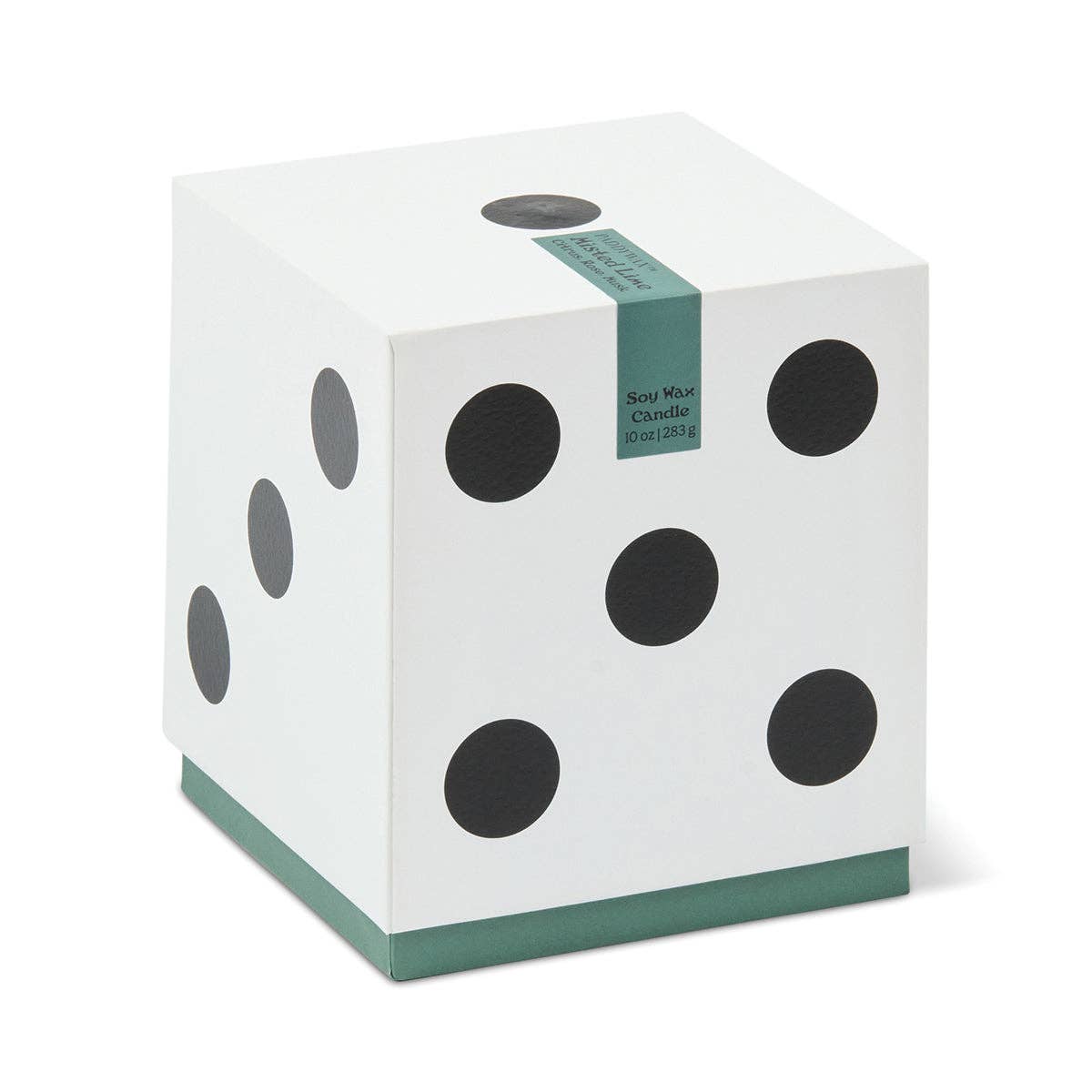 Paddywax Lucky Dice 10oz/283g Ceramic Green Wax Candle - Misted Lime