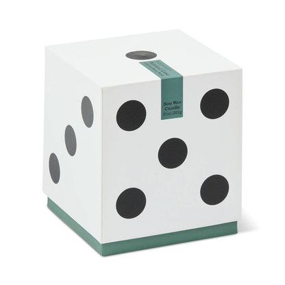 Paddywax Lucky Dice 10oz/283g Ceramic Green Wax Candle - Misted Lime