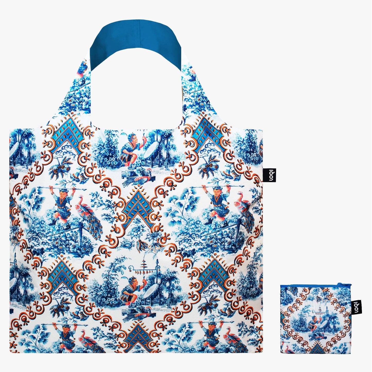 DECORATIVE ART Toile de Jouy Juggler Recycled Bag