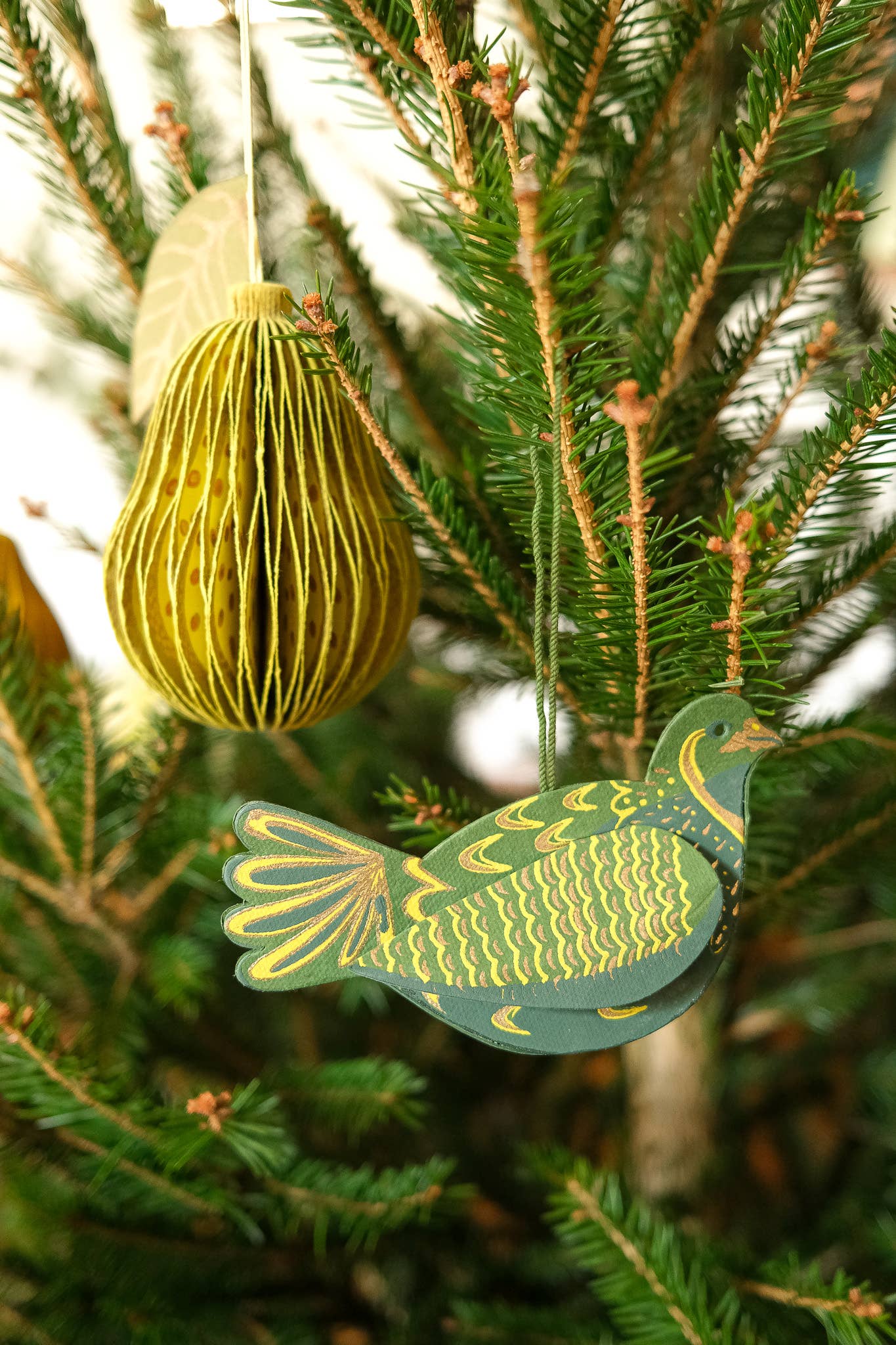 Pear Honeycomb Ornament