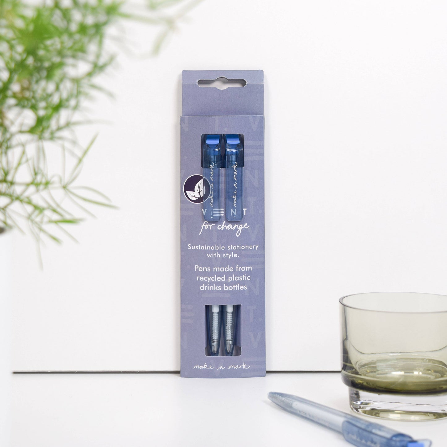 Pens Recycled Drinks Bottle Make a Mark - Dusty Blue