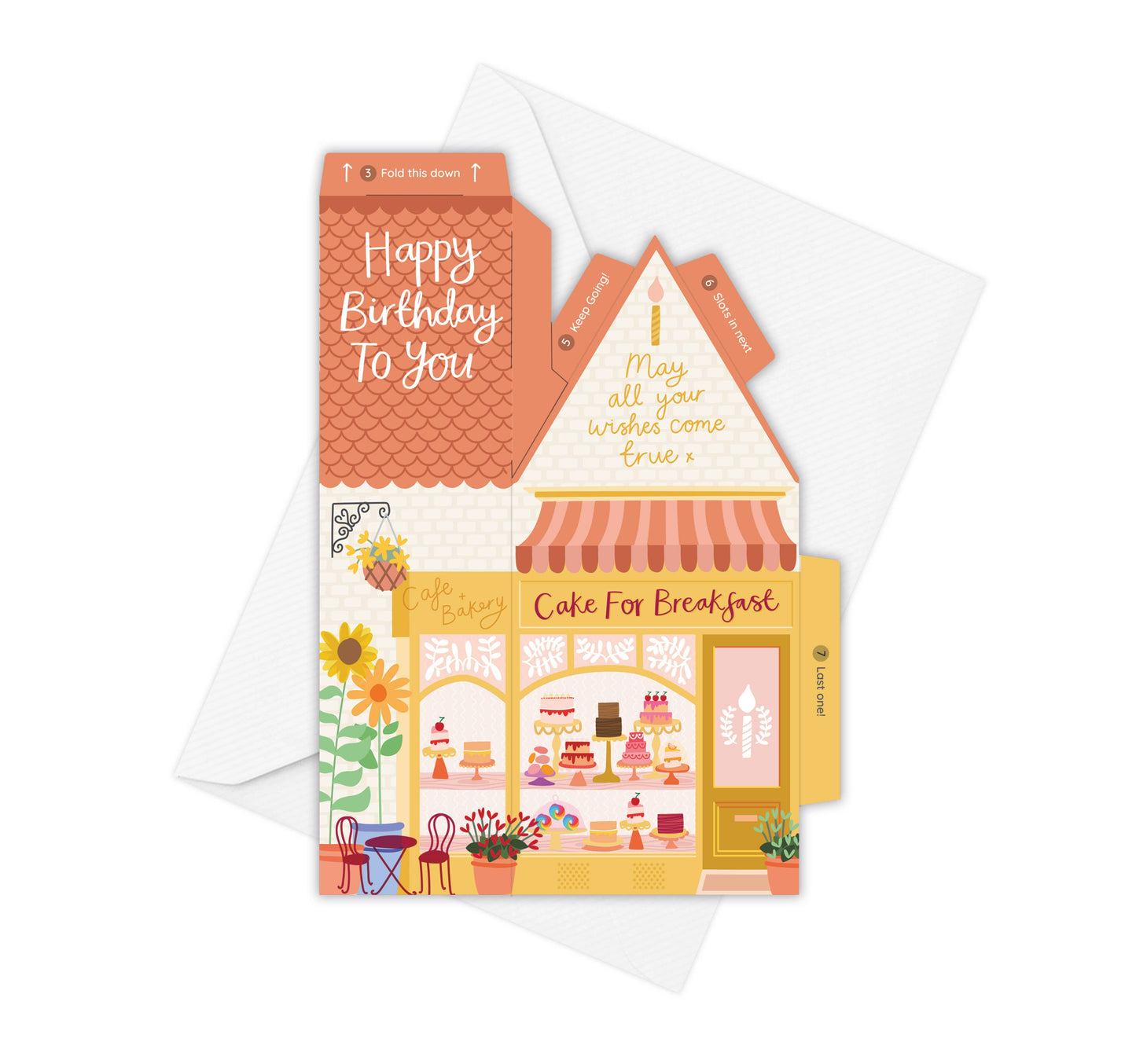 Cake for Breakfast Birthday Card – 3D Slot Together Card